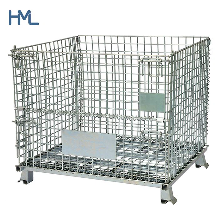 Heavy Duty Detachable Foldable Wire Mesh Cage Container Rack Storage Equipment