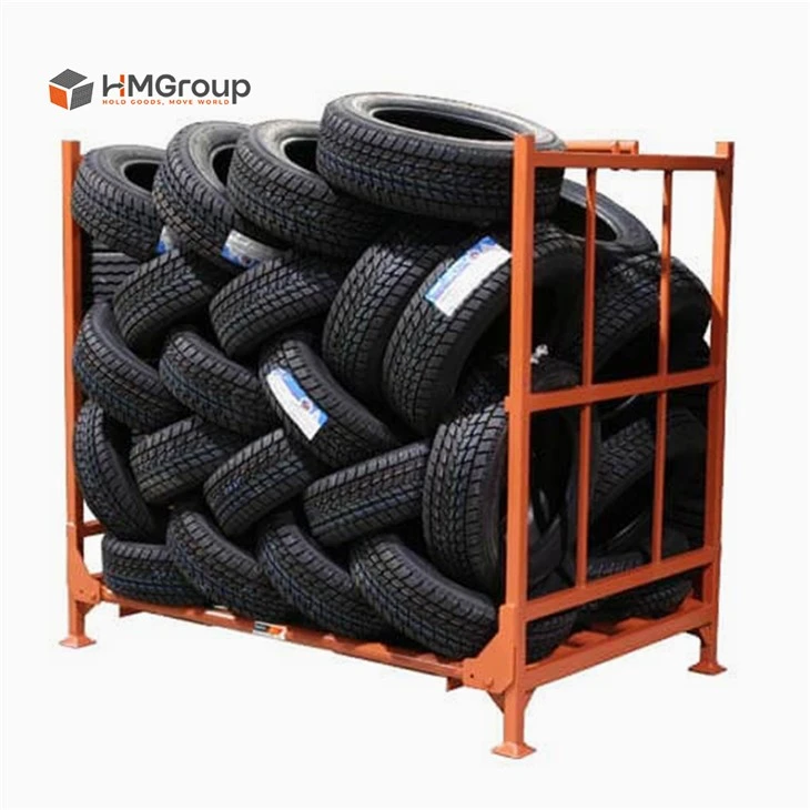warehouse storage foldable tyre pallet racking