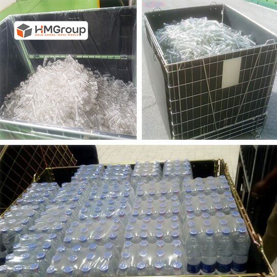 PET prefrom metal cage