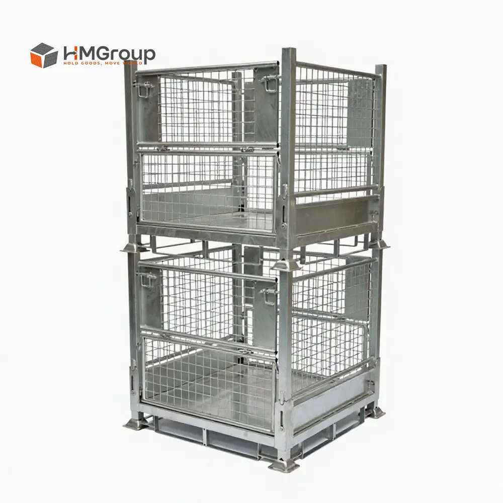 stackable-foldable-metal-cage-pallet-AI