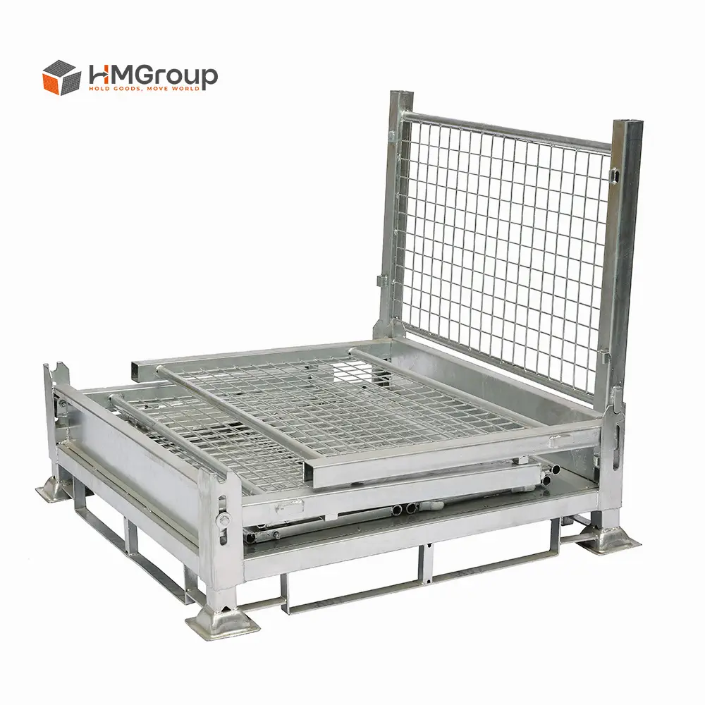stacking mesh pallet container