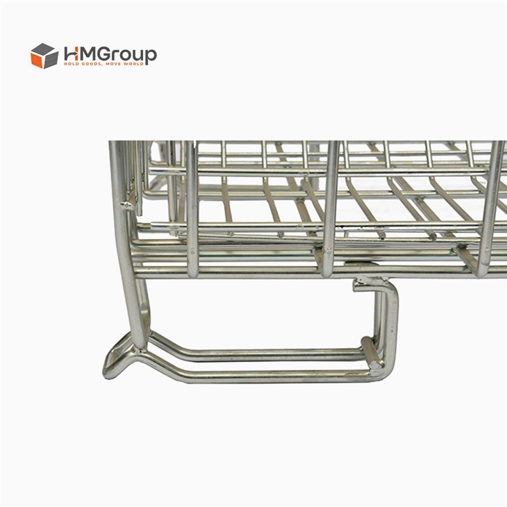 folding wine industry wire mesh container