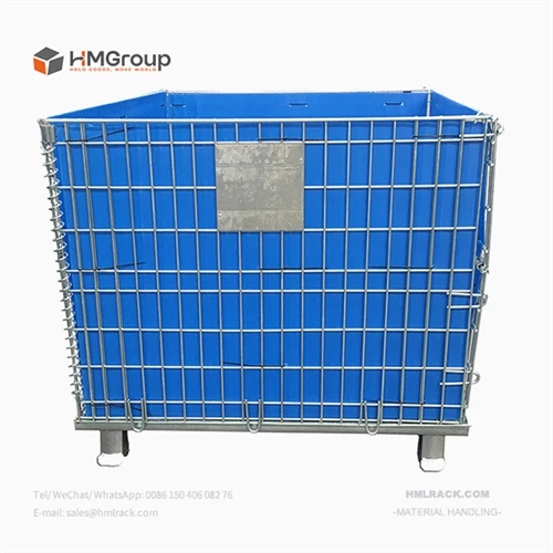 What are the different types of metal wire containers?
