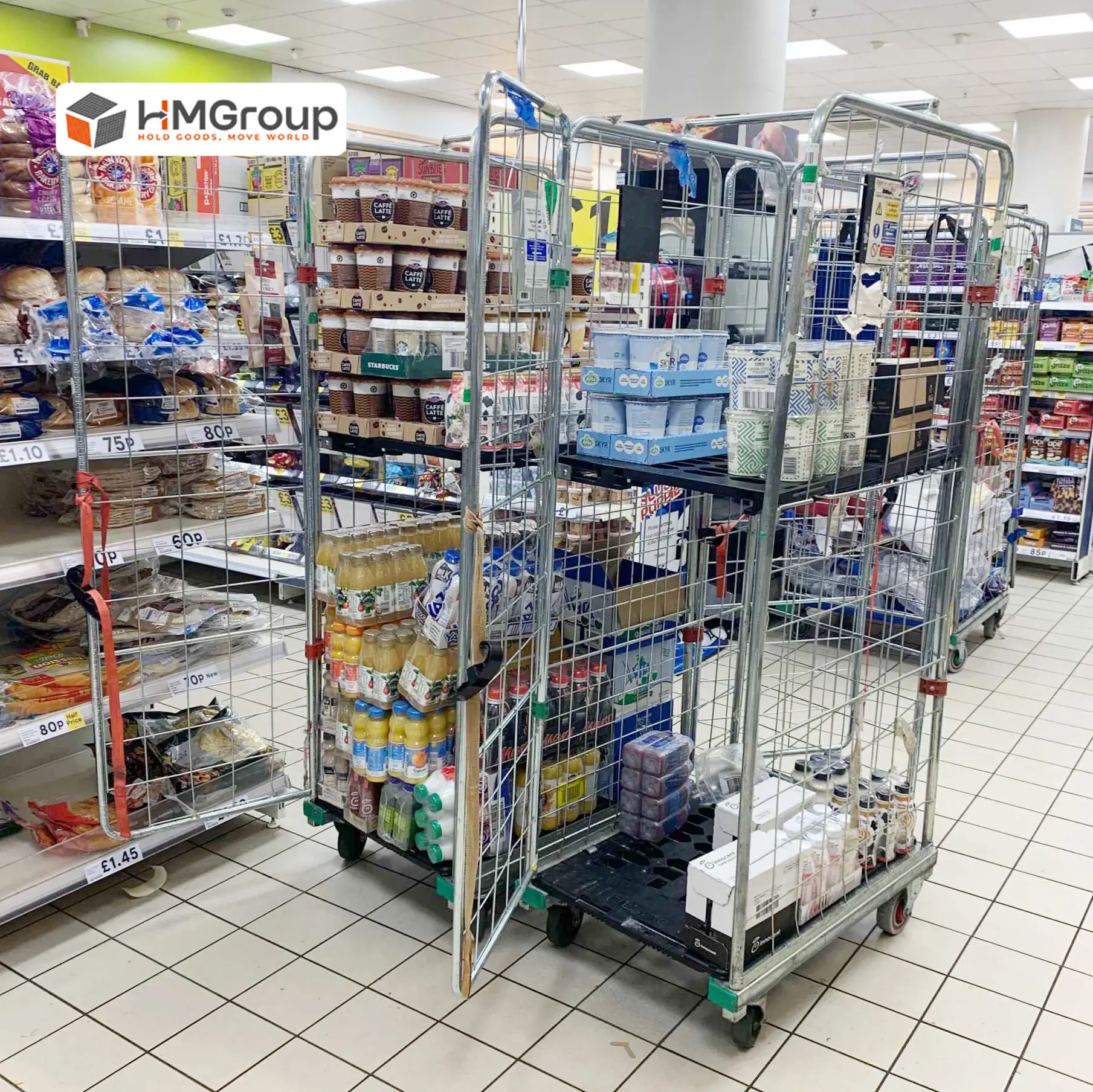 Foldable Steel Storage Roll Containers