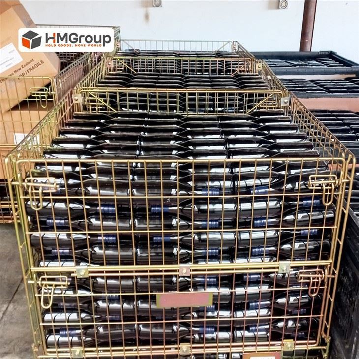 wire mesh wine container